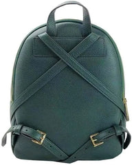 Michael Kors Erin Medium Pebbled Leather Studded Backpack in Racing Green