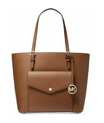 Michael Kors Jet Set Large Pocket Multi-Function Tote in Brown