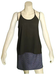 Zenana Outfitters Girls’ Black Spaghetti Strap Tank Top – Medium, Lightweight Polyester