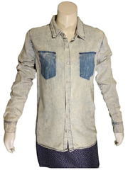 Carmar Denim Long Sleeve Top