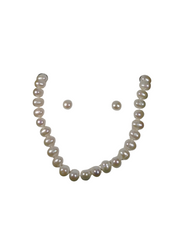 Cultured Freshwater Pearl Necklace & Earring Set