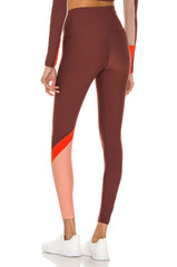 Maroon Leggings - Point Forward Legging in Andorra - P.E Nation