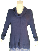 Navy Cowl Neck Sweater