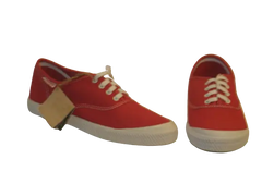 Red & Tan Volley Tennis Shoes