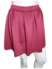 Honey Belle Maroon Short Skirt – Small Girls’ Fashion, 100% Polyester