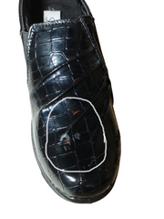 Easy Street Shoes Womens Black Croco Prism Comfort Wave (some staining)