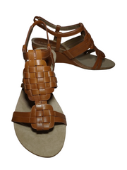 Anne Klein Women's Tilly Wedge Sandals Cognac