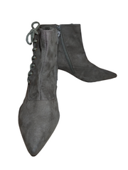 Metaphor Gray Lace-up Ankle Boots