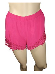 New Mode Pink Floral Shorts