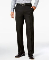 Sean John Mens Classic-Fit Black Solid Black Pant