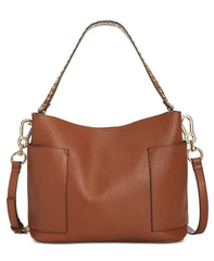 Steve Madden Boho Studded Strap Small Hobo Cognac with Gold Accents