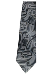 Gray John Ashford Paisley Tie