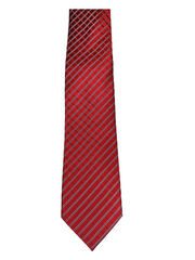 Red Bill Blass Cross Stripe Tie