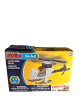 Make it Blocks Fire Department Helicopter 23 piece set (box is slightly crushed)