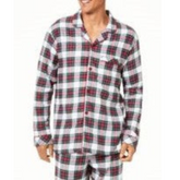 Family Pajamas Mens Cotton Knit Plaid Pajama Top Stewart Plaid