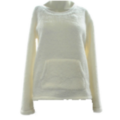 Family Pajamas Mens White Sherpa Top