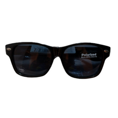 Black Solar Shield Polarized Sunglasses