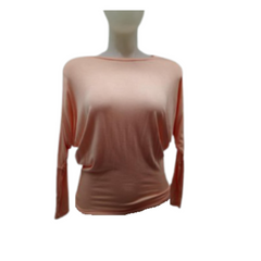 Love In peach long sleeve blouse