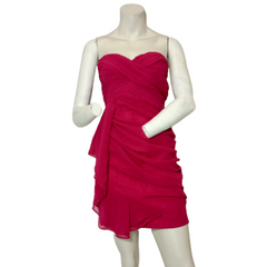 Minuet Fushia Gathered Dress