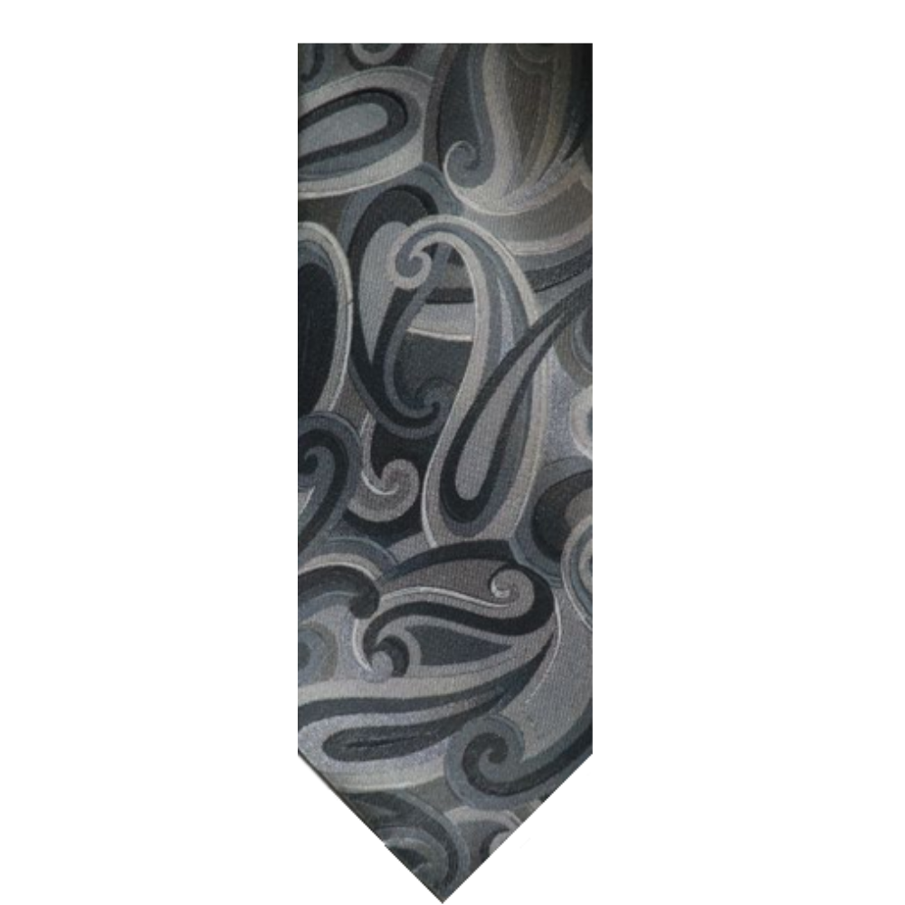 Gray John Ashford Paisley Tie