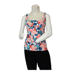 Pink/Blue Land's End Tankini Top