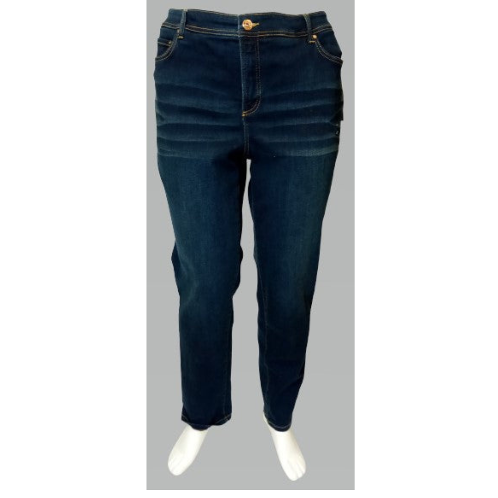 INC straight leg dark wash jeans