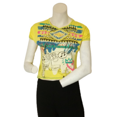 Libertalia Yellow Printed Blouse