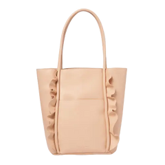 Urban Originals Women's Frill Vegan Leather Blush Tote