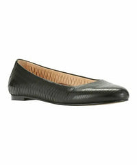 Walking Cradles Black Perforated Blaire Leather Flats