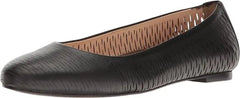Walking Cradles Black Perforated Blaire Leather Flats