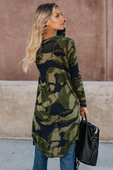 NXH Green Camo Open Cardigan