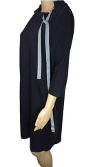 BeWear Black Shift Dress with Grey Bow Accent size XL