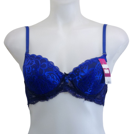 Blue Lingyuli lace bra