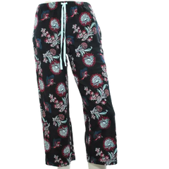 Charter Club Cotton Printed Capri Sleep Pant Classic Black