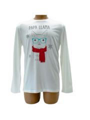 Family Pajamas Mens Papa Llama Pajamas Set Buffalo Check