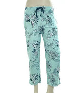 Charter Club Cotton Printed Capri Sleep Pants Whimsical Floral