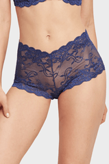 Mamia Ladies Lace Hipster Panty LP9031LH Navy