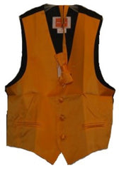 Orange vest and bowtie set