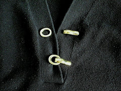 Charter Club Deep Black Henley Sweater