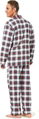 Family Pajamas Mens Cotton Knit Plaid Pajama Stewart Plaid