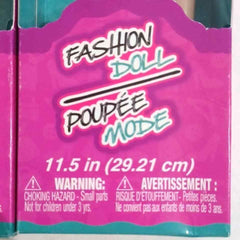 Fashion Doll Poupee Mode - Black Strap Pink Dress