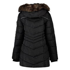 YMI Black Jaleesa Hooded Longline Puffer Coat