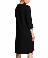 BeWear Black Shift Dress with Grey Bow Accent size XL