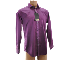 Ryan Seacrest Solid Distinction Platinum Shirt 16 1/2, 34/35 L