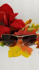 Foster Grant gold Aviator Sunglasses