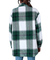 Sucrefas Green Plaid Pocket Button-Up
