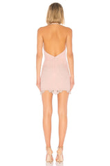 mini light pink dress