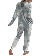 Supreme Fashion Tie-Dye Long Sleeve Top & Joggers Set size S