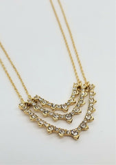 INC International Concepts Gold-Tone Rhinestone V-Shape Necklace