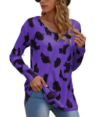 La Mode Leopard V-Neck Top size XXL